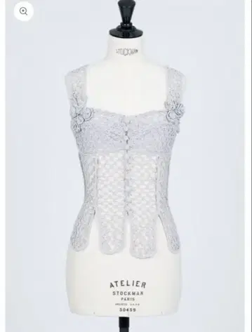FETICO 25ss HAND-KNITTED ROSE BUSTIER