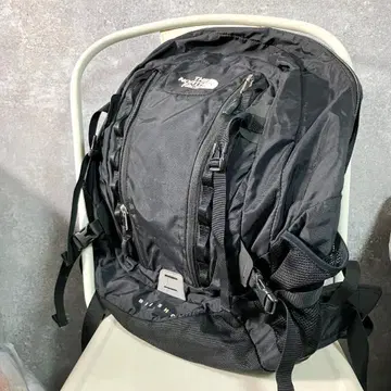 THE NORTH FACE 백팩 블랙 로고 자수 스포츠 등산