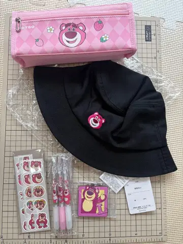 랏소 오마토메 세트 햇 펜 케이스 볼펜 러버 참