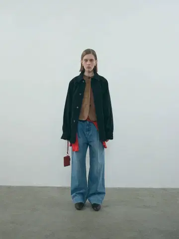 Ethos 블랙 데님 자켓