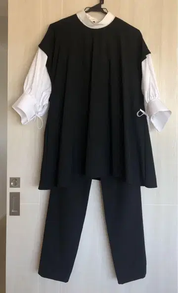 엔폴드 도킹 블라우스 조퍼스 팬츠