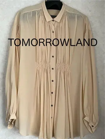 [ TOMORROWLAND ] 실크 개더 블라우스