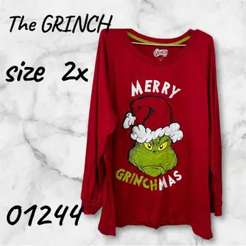 [ 새상품급 ] The Grinch 크리스마스 긴팔 티셔츠 2X