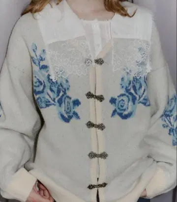 idem 이데무 flower china cardigan