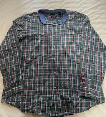 구제 빈티지 CHAPS 긴팔 셔츠 XXL 그린 계열 체크 XXL