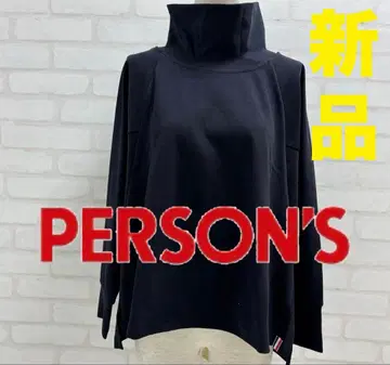 새상품 PERSON'S 블랙 하이넥 긴팔 상의