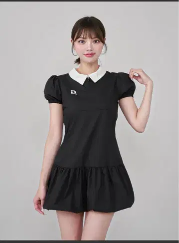 Darich 다리치 원피스 벌룬 폴로 미니 원피스