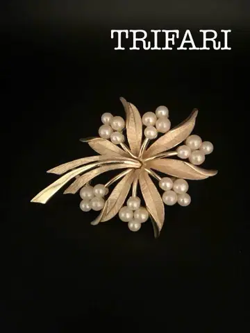 lotuscloud 2537 TRIFARI 트리파리 브로치 빈티지