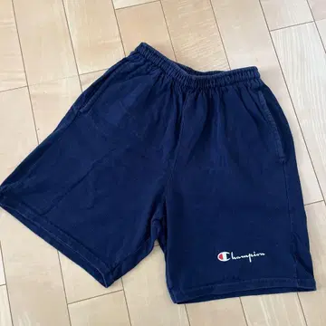 새상품급 챔피온 숏팬츠 M 파랑 택 네이비 USA제