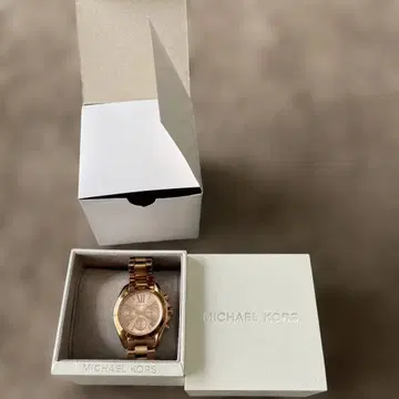 MICHAEL KORS 여성용 손목시계 핑크 골드