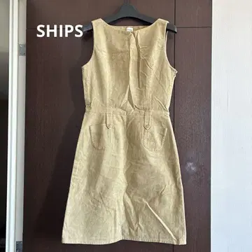 SHIPS 코듀로이 원피스 베이지