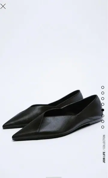 [ 미사용 ] ZARA 플랫슈즈