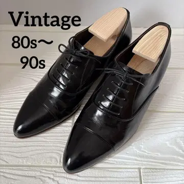 [ 80s~90s 빈티지 ] 가죽 드레스 신발 스틸레토