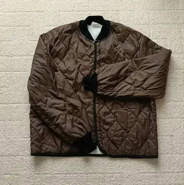 브라운 퀼팅 봄버 자켓 기무라 타쿠야