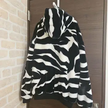 AZUL BY MOUSSY B-HEAT 인조 모피 후디 블루종