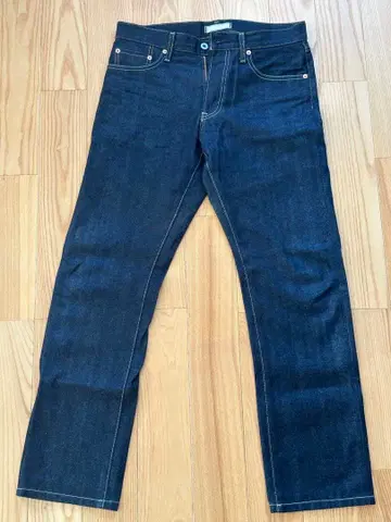 UNIQLO 스트레이트 데님 30 (76cm) 다크 블루