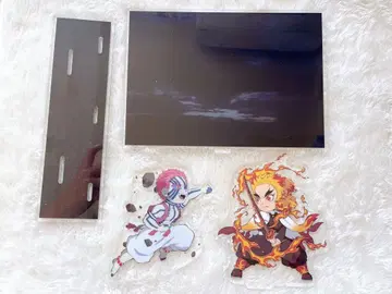 귀멸의 칼날 무한열차 마음을 불태워라 아크릴 디오라마 아카자 렌고쿠