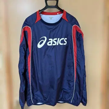 asics 긴팔 피스테 네이비/레드 O 사이즈