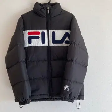 FILA 블랙 다운 자켓 남성용