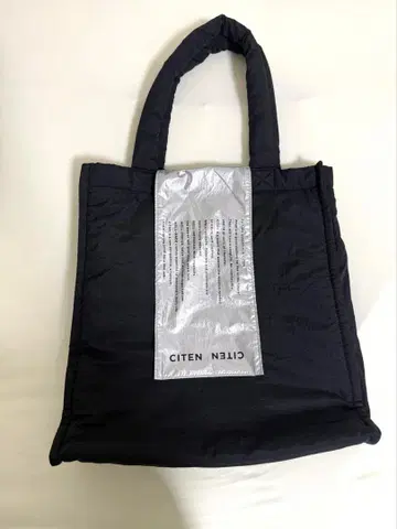 CITEN 성명서 토트백 블랙