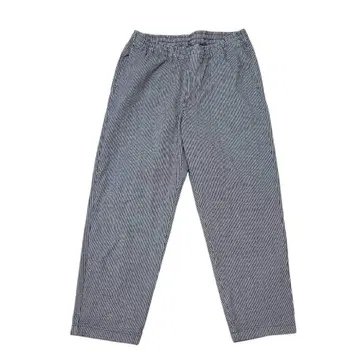 UNIQLO 스트라이프 이지 팬츠 (XL) 허리밴딩 릴랙스 네이비