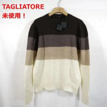 [ 미사용 ] 딸리아또레 모헤어 혼방 보더 니트 TAGLIATORE