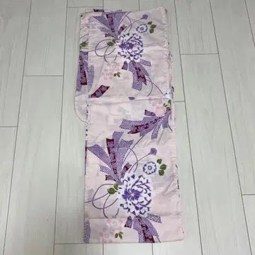연보라 핑크 꽃무늬 유카타 70001