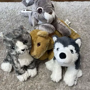 IKEA 봉제 인형 묶음 판매 토끼 고양이