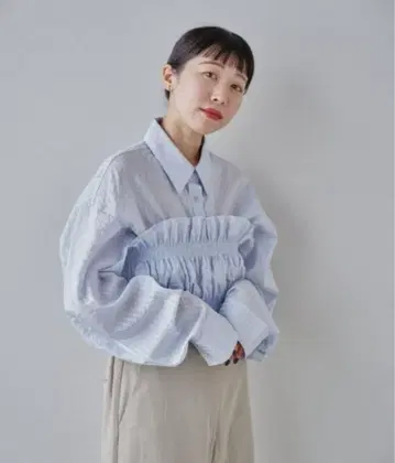 TODAYFUL 스트라이프 개더 뷔스티에