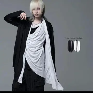 civarize V계 가디건 락 ah 드레이프 레이어드