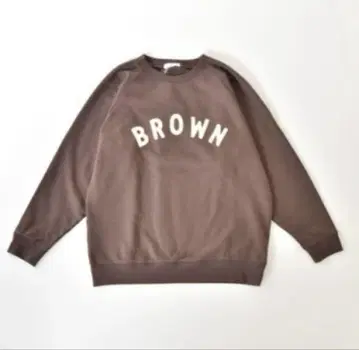 ORDINARY FITS 프린트 맨투맨 브라운