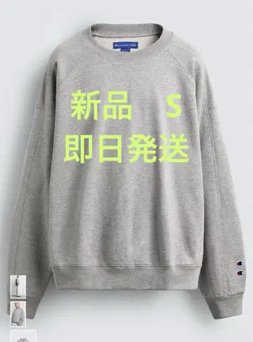 CHAMPION X ZARA 패치 크루넥 스웨트 셔츠