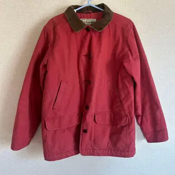 L.L.Bean 빨간색 코듀로이 옷깃 자켓