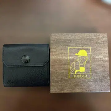 BEER BELLY 블랙 접이식 지갑