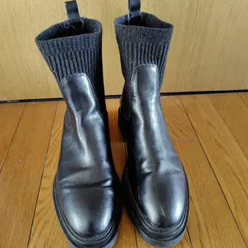 사이드 고어 부츠 블랙 자라