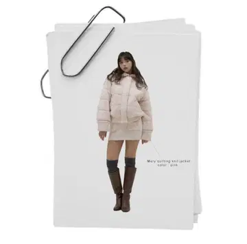 Mary quilting knit jacket knit skirt set
