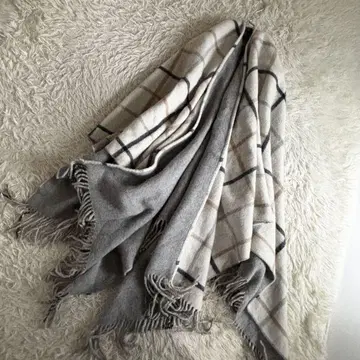이탈리아 띠어리 판초 PLAID/PONCHO 체크 케이프 코트