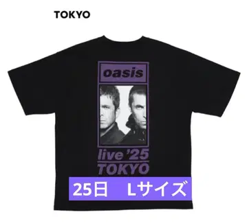 oasis 라이브T셔츠 L 사이즈 블랙