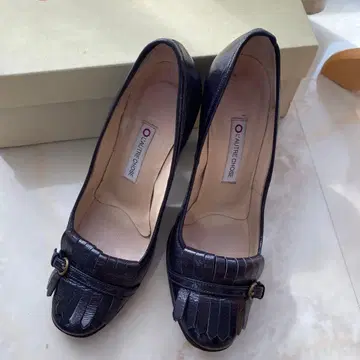L'Autre Chose 네이비 하이힐 35