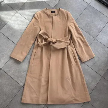 조셉 Joseph 울 코트 카멜 36