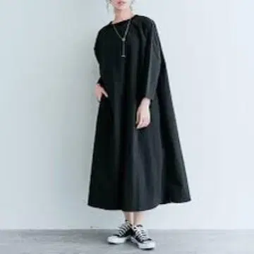 [비 오는 날 최적] 발수 나일론 A라인 원피스