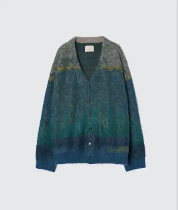 YOKE Jaquard Mohair Buttoned Cardigan