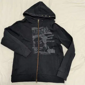 MK.MICHEL KLEIN HOMME 블랙 후드 부착 후드티