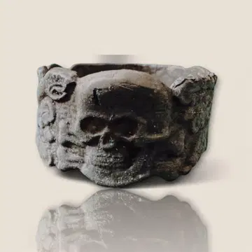 [ 초레어 ] Ww2 해골 반지 밀리터리 스컬 반지 빈티지 독일 군