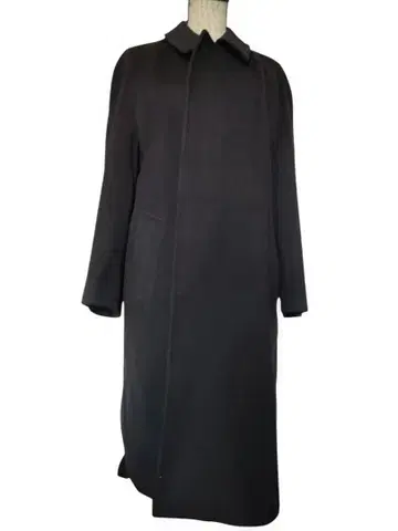 2 컨디션 최상 아쿠아 스큐텀 롱 코트 캐시미어 100