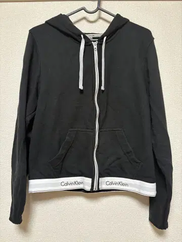 Calvin Klein 후드 부착 후드티 M 블랙