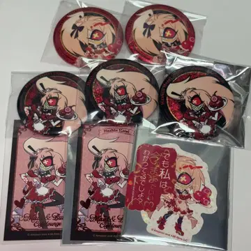 해즈빈 호텔 애니카페 캔뱃지 금박 카드 스티커 체리 봄