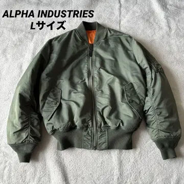 ALPHA INDUSTRIES MA-1 플라이트 자켓 L 사이즈 카키