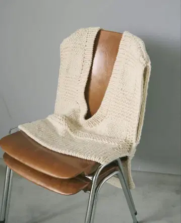 안느크 미사용 Uneck Handknit Vest
