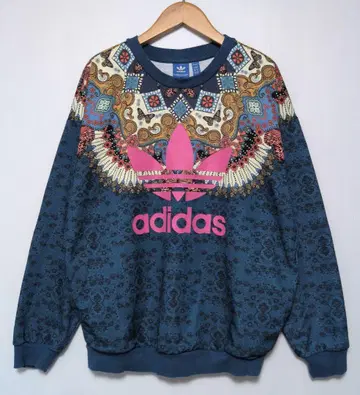 아디다스 adidas 여성용 올 패턴 맨투맨 L